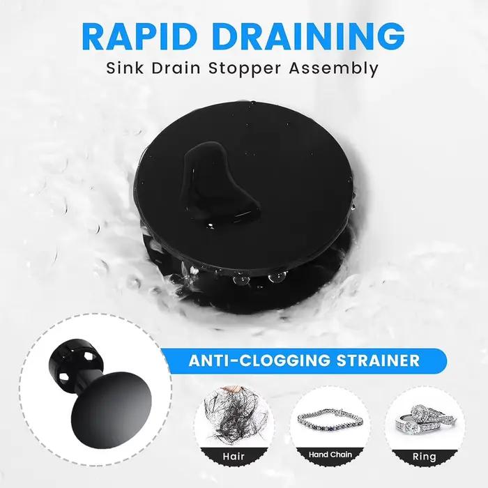 Bonde de lavabo avec siphon anti-débordement