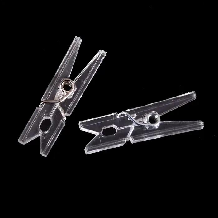 Petites pinces à linge pour photo, pinces à papier, décoration artisanale, mini taille, clips en plastique, 25m, 20 pièces
