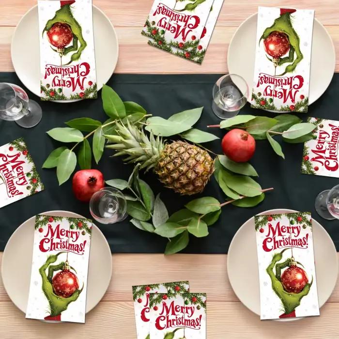 Serviettes en papier thème de noël pour invités