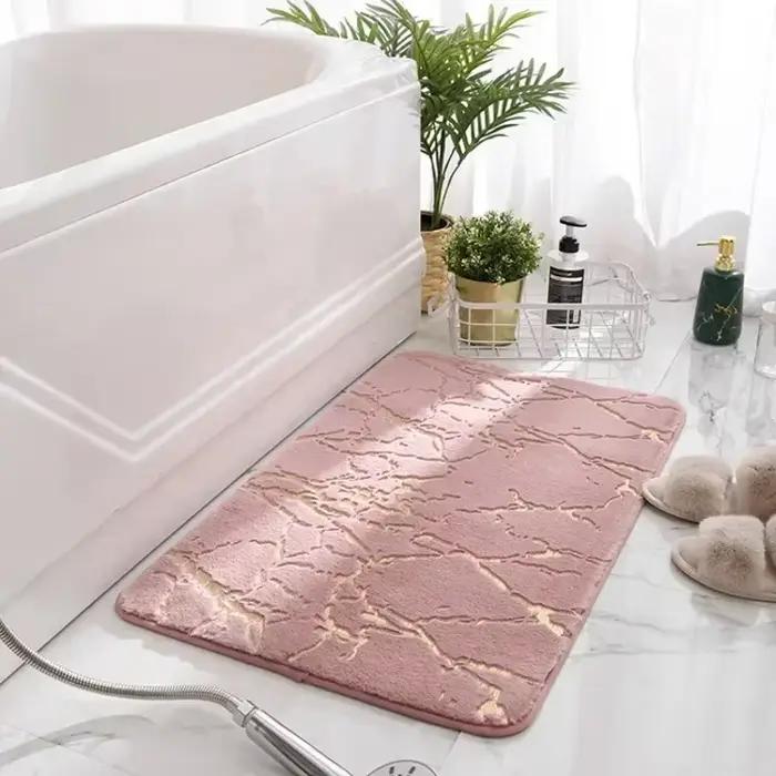 Tapis de bain lavable et antidérapant absorbant pour baignoire