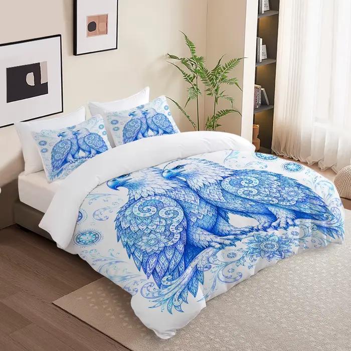 Ensemble de 3 housses de couette douces avec fermeture éclair