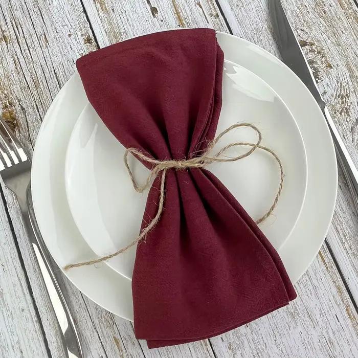 Lot de 6 serviettes en tissu de coton 30x45cm