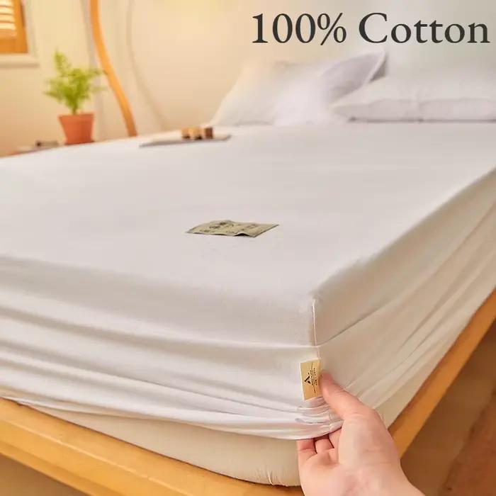 Drap-housse de lit de luxe en pur coton égyptien