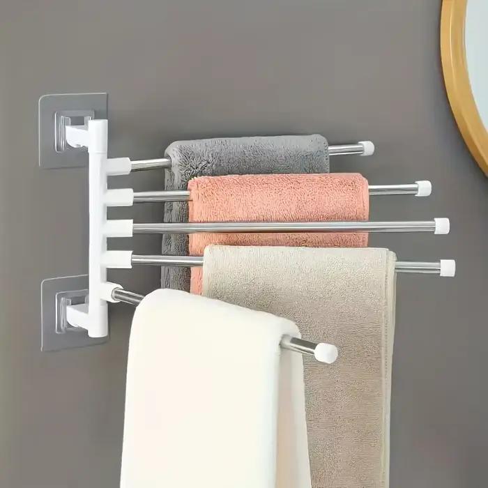 Porte-serviettes mural en aluminium