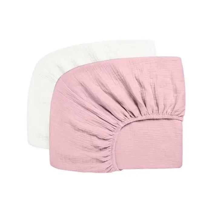 U13F 2PCS / Set Baby Fitted Sheet Garçons Filles berce