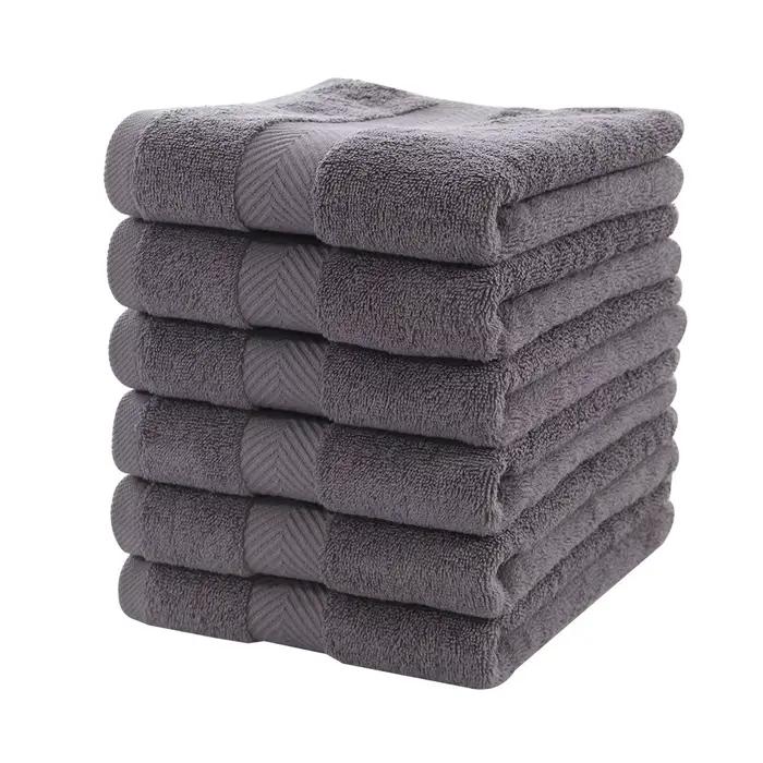 Ensemble de serviettes de bain en coton bio blanc