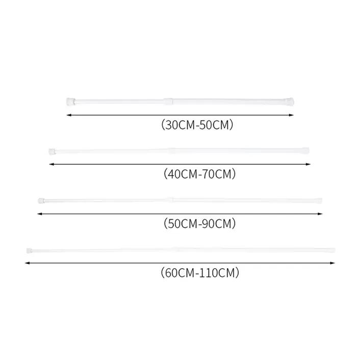 Tringle à rideau en métal extensible à ressort