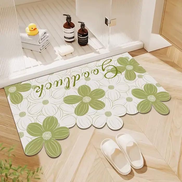 Tapis de sol pour porte de salle de bain