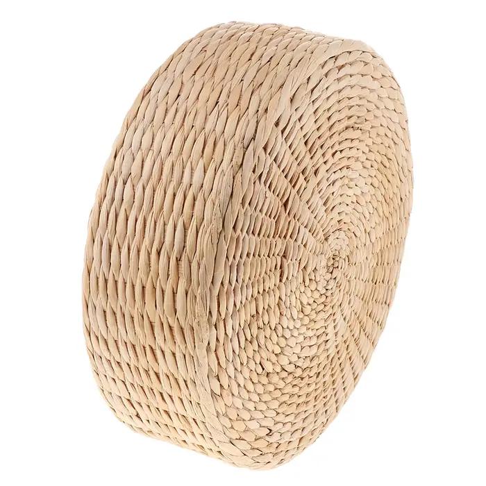 Coussin de paille japonais de 12 pouces, coussin de sol Tatami, oreillers de méditation, coussin de canapé en sarrasin pour la décoration de la maison