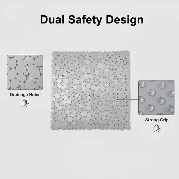 Tapis de bain galets antidérapant
