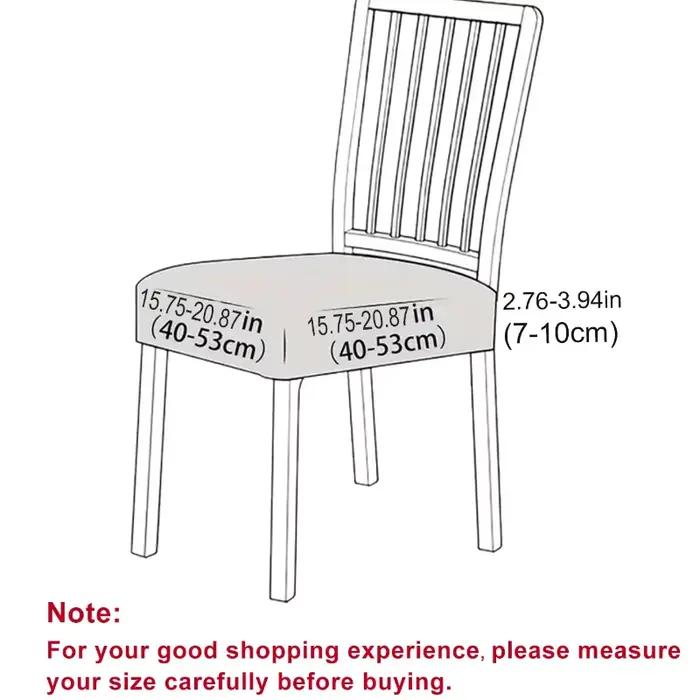 Housse de siège de chaise de salle à manger extensible