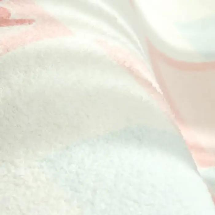 Tapis rond moelleux et doux de couleur Dopamine pour la décoration du salon