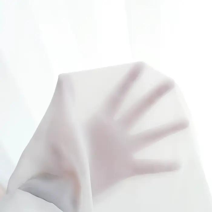 Rideaux en tulle blanc pour salon, décoration moderne en mousseline de soie, rideaux de cuisine transparents de type solide