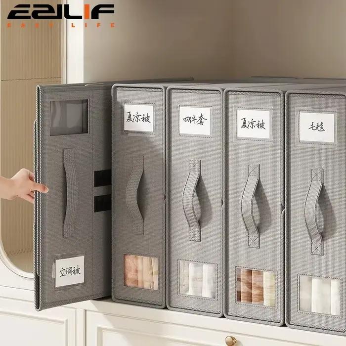 1 pièce – Organisateur de housse de couette en tissu non tissé de couleur unie