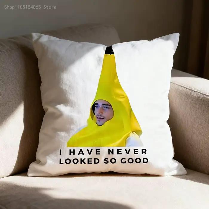 Housse de coussin Banana L-Leclerc pour décoration de canapé