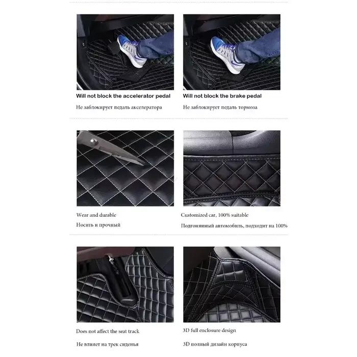 Tapis de Sol 3D Personnalisé pour Voiture, Accessoires d'Nikpour KIT 307 2004-2013 307 SW 308 CC 2009-2019 308 SW 2007-2019