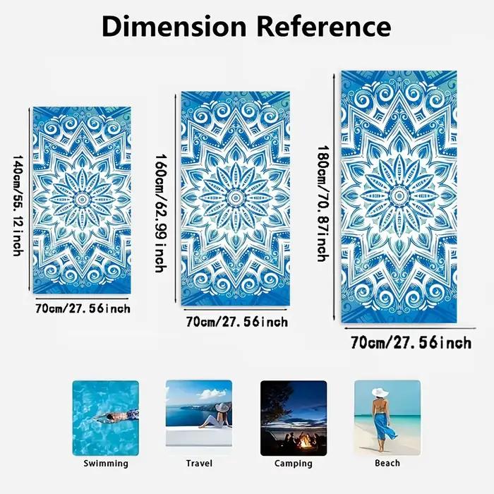 Serviette de plage rayée verte et blanche : parfaite pour les jours ensoleillés! Convient aux serviettes