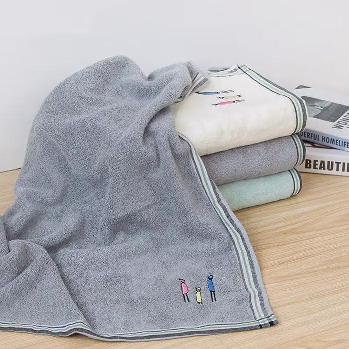 Grande serviette de bain épaisse 100% coton