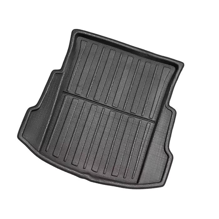 Tapis de sol couverture de coffre arrière tapis mat tapis de sol boue antidérapant Anti-poussière imperméable doublure de chargement de voiture plateau de coffre pour Tesla modèle 3