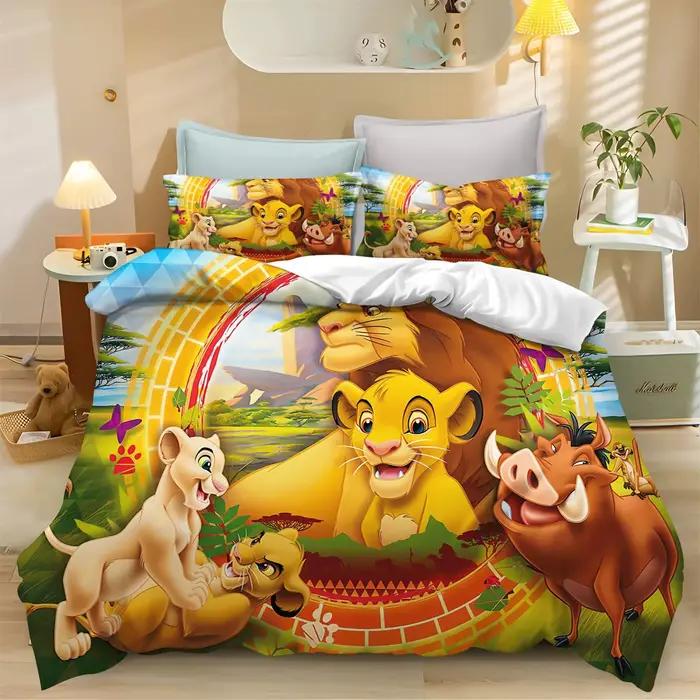 Ensemble de literie imprimé en 3D Lion King Simba