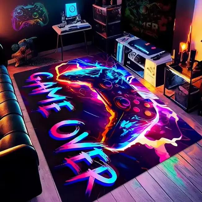 Tapis de jeu au design cool, tapis pour salle de jeux, tapis pour chambre de jeu, tapis pour salons, chambres, bureaux et autres lieux