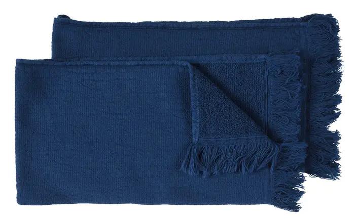 Lot de 2 serviettes invits Luna Midnight 30 x 50