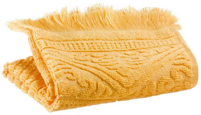 Serviette invit uni Zoe Mimosa 30 x 50