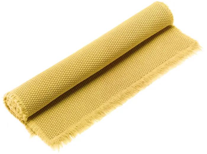 Tapis de bain uni Elly Curry 54 x 64