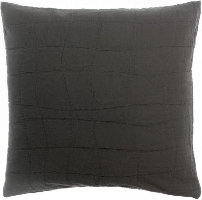 Coussin recycl Titou Carbone 45 x 45