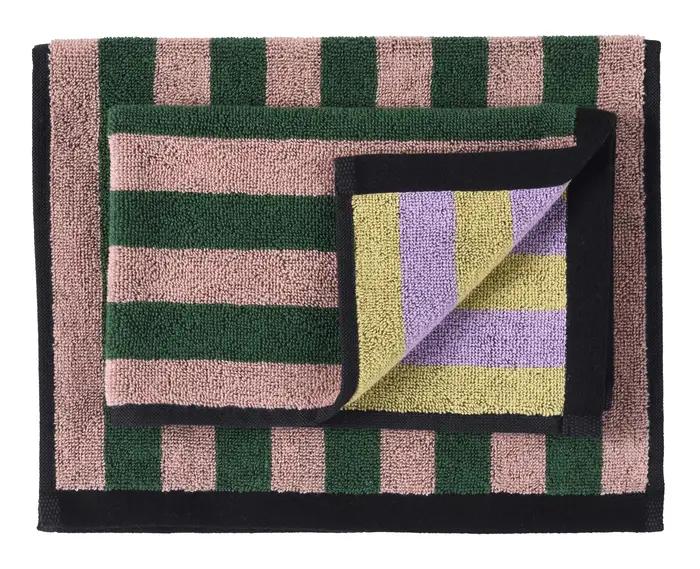 Lot de 2 serviettes invits Charly Basilic 30 x 50