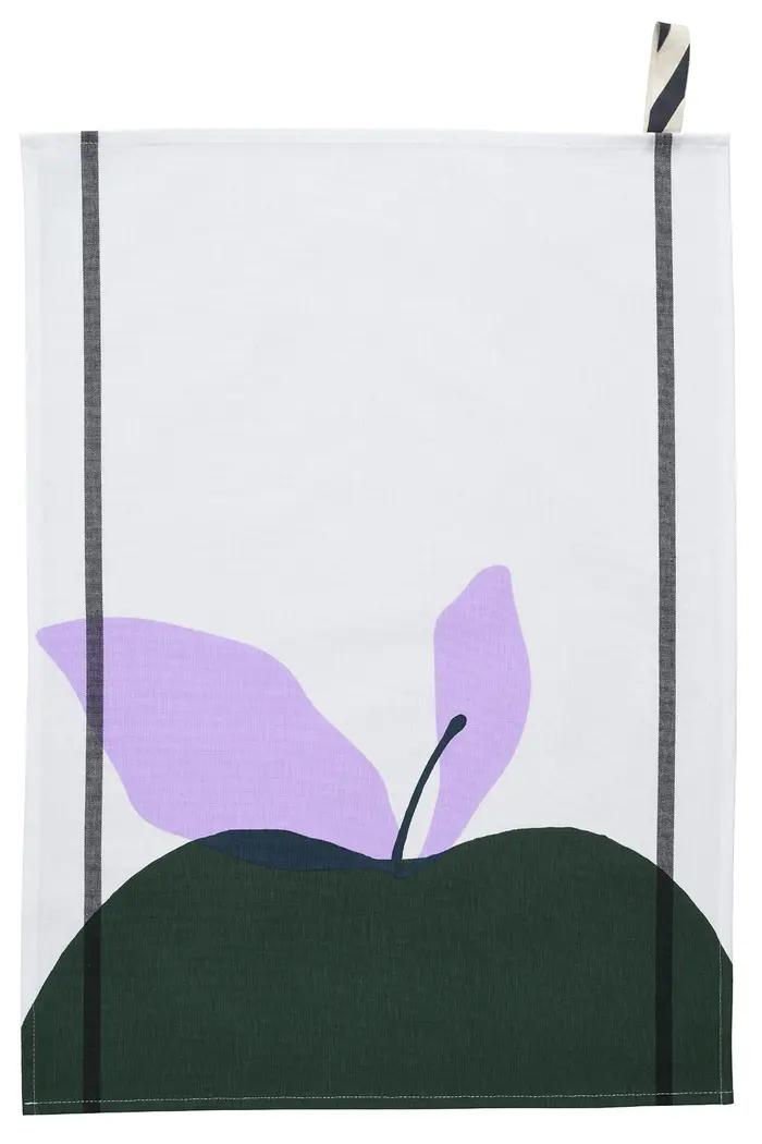 Torchon Pomme Granny Blanc 50 x 70