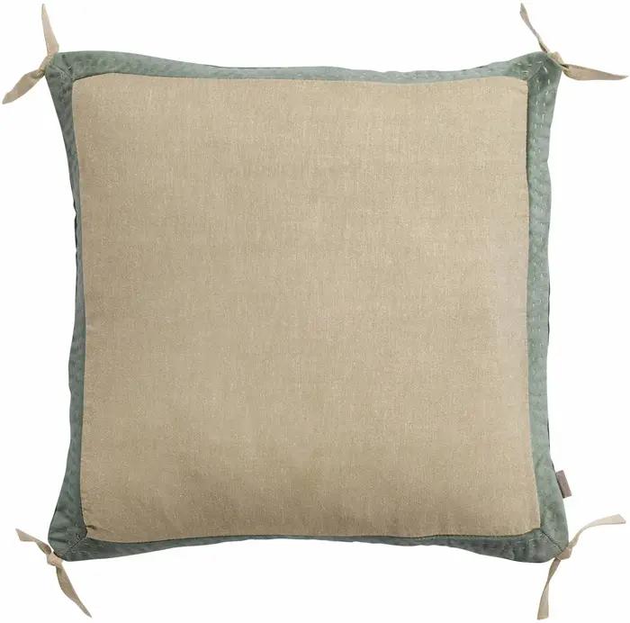 Coussin Elise Chambray Verveine 45 x 45