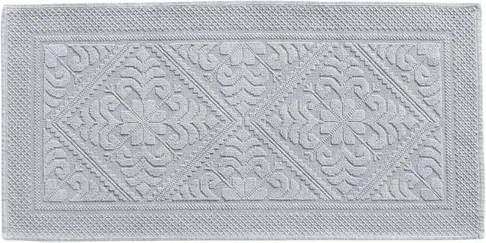 Tapis de bain uni Enzo Perle 54 x 110