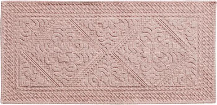 Tapis de bain uni Enzo Aubepine 54 x 110