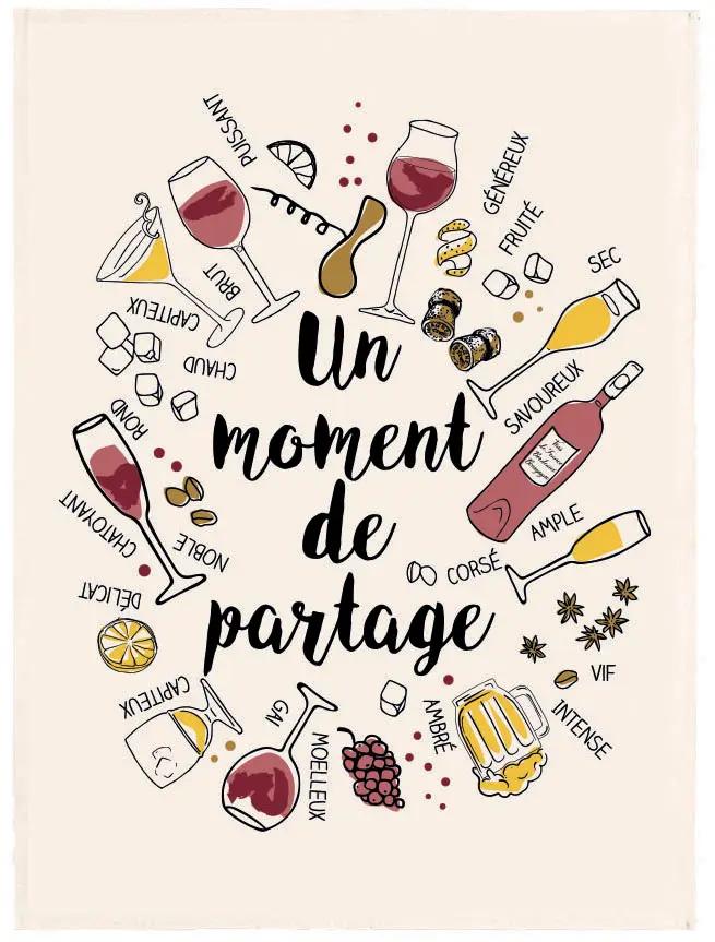 Torchon Le Partage Multicolor 50 x 70