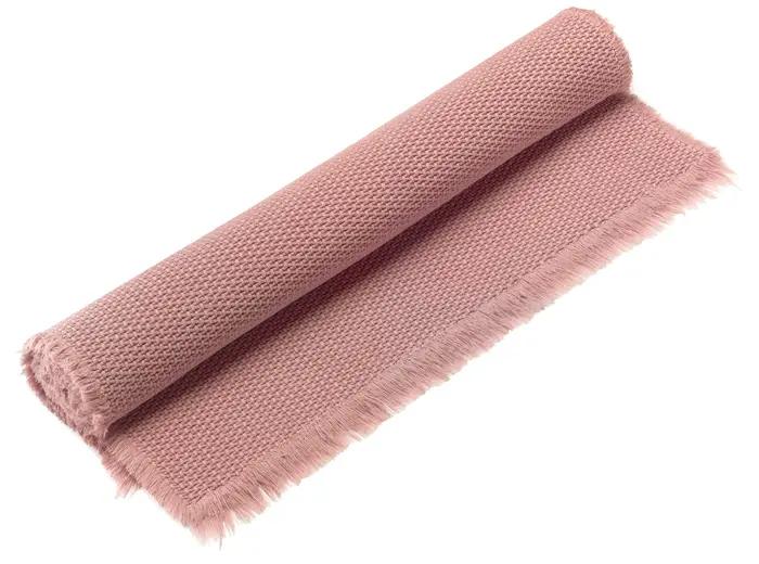 Tapis de bain uni Elly Blush 54 x 110