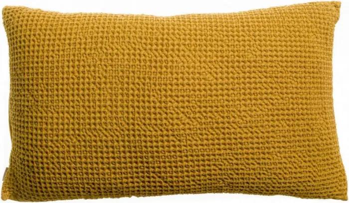 Coussin recycl Maia Safran 30 x 50