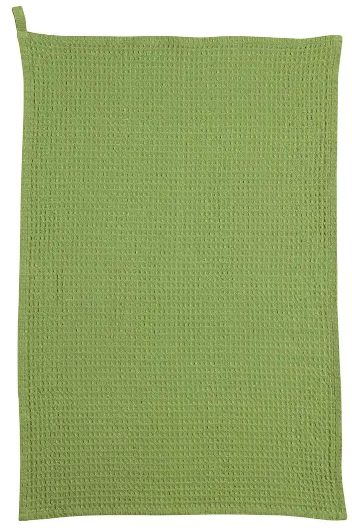 Torchon nid d'abeilles uni Mumba Prairie 50 x 70