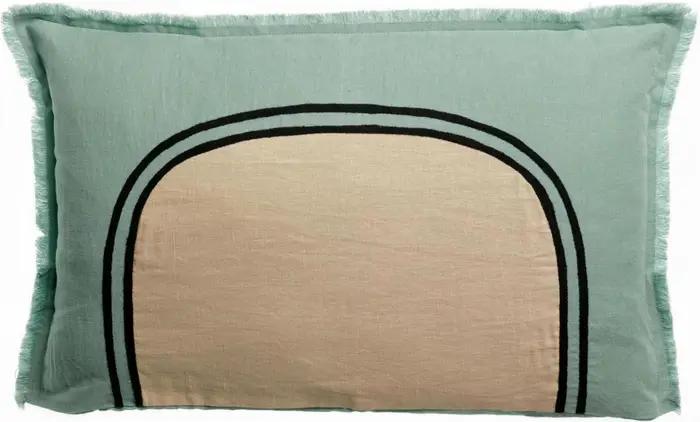 Coussin bicolore Laly Opaline 40 x 65