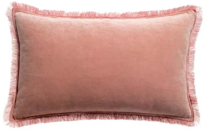 Coussin uni Fara Pink 30 x 50
