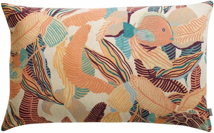 Coussin imprim Dori Papaye 40 x 65