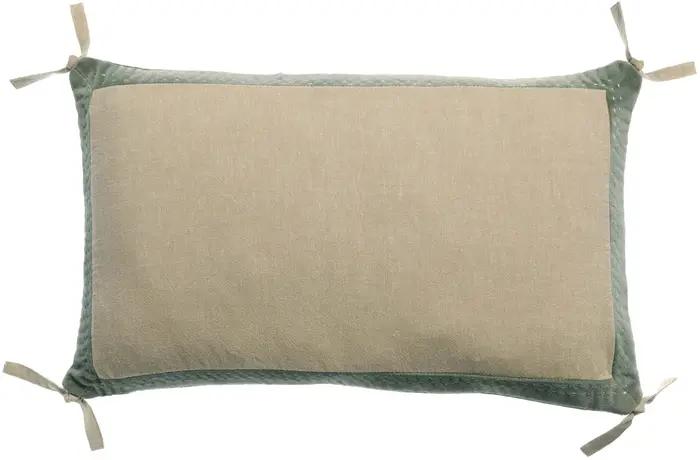 Coussin Elise Chambray Verveine 30 x 50
