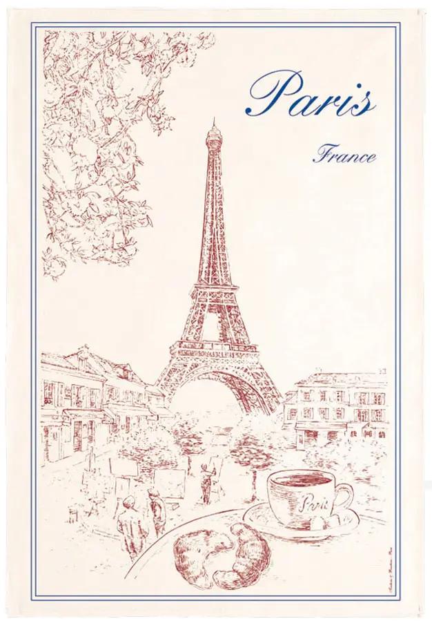 Torchon Tour Eiffel Ecru 72 X 48