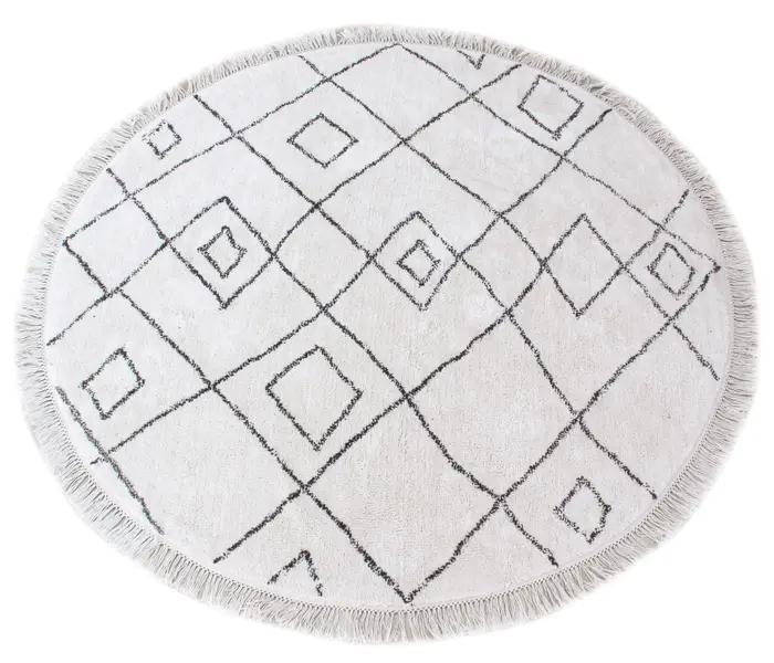 Tapis Ervin Ivoire/taupe Diamtre 160