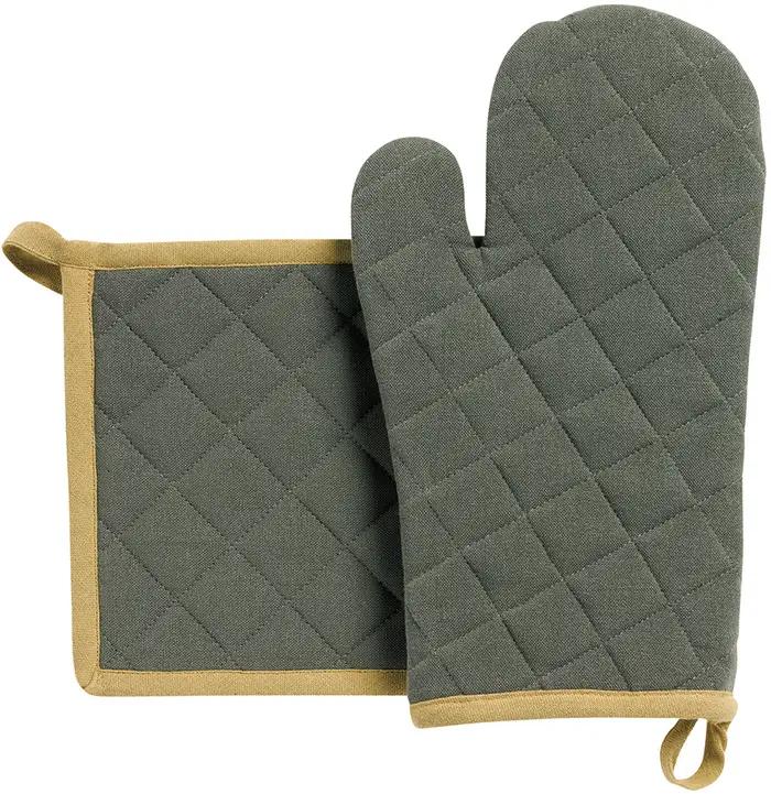 Lot gant de cuisine/manique recycl Grace Fort 18 x 32