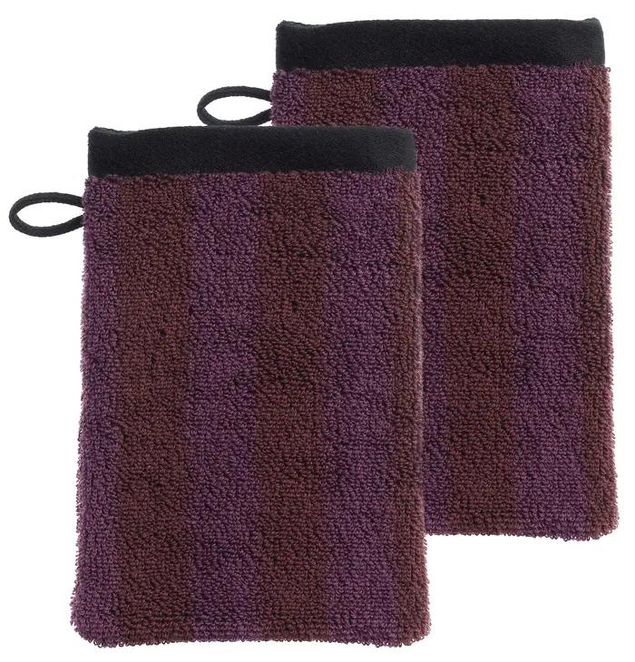 Lot de 2 gants de toilette Charly Figue 15 x 21