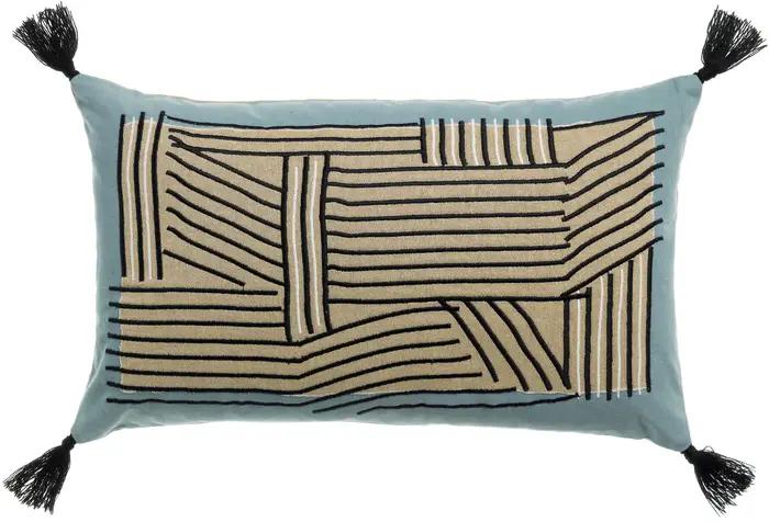 Coussin brod Kori Ciel 30 x 50