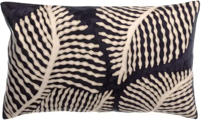 Coussin brod Flora Marine 30 x 50
