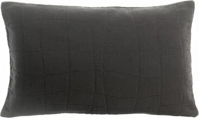 Coussin recycl Titou Carbone 30 x 50
