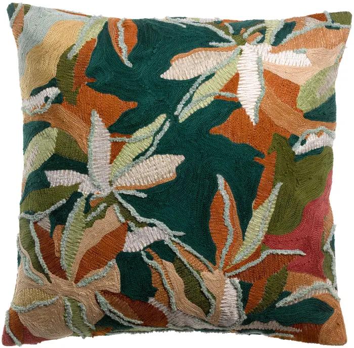 Coussin brod Alina Ptrole 45 x 45